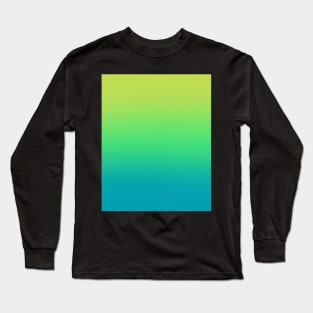 Lime Green Gradient Long Sleeve T-Shirt